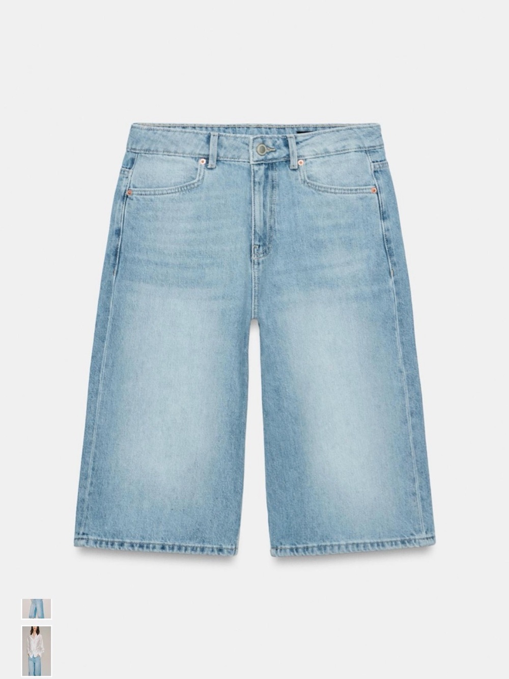 Light Blue womens Denim JORTS